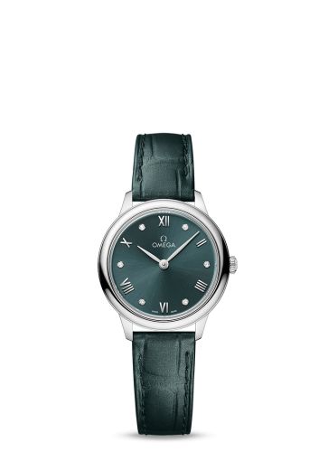 Omega De Ville Quartz 27.5 Stainless Steel / Turquoise - Diamond